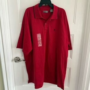 IZOD golf red short sleeve polo shirt - size XL
